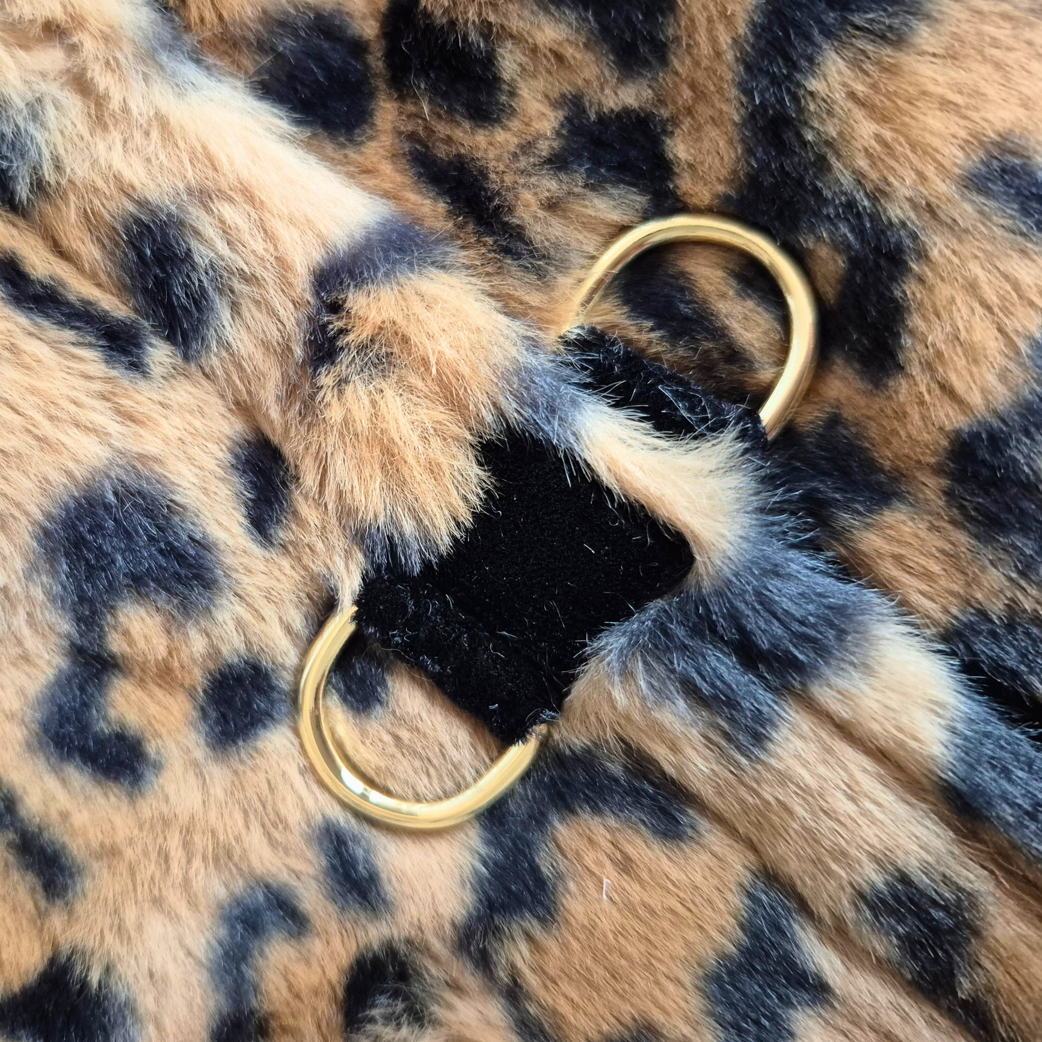 Pettorina Invernale Leopard Fur per Cani